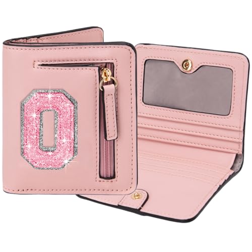 Image of Birthday Gifts for Teen Girl Kids Wallet Girl Wallets Small Initial Rfid Wallet Teen Girls Gift Preppy Stuff for Girls Pink O