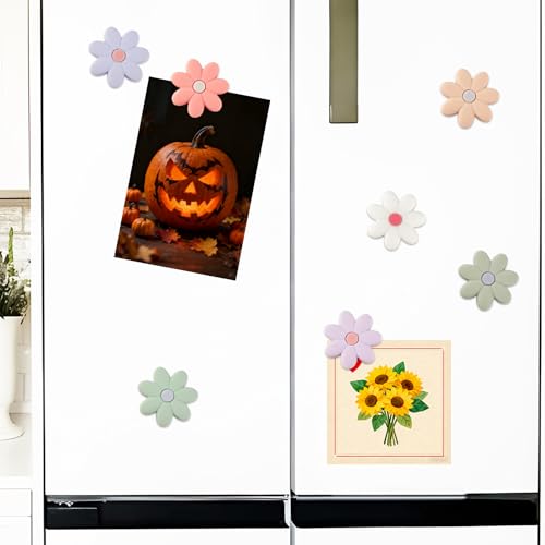 Imanes de silicona florales para refrigerador 7 piezas miniatura 2