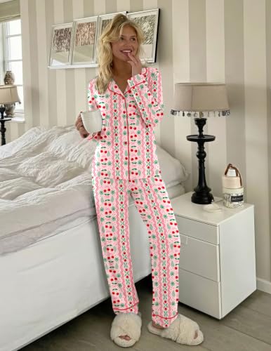  Womens Pajamas Set Holiday Pjs  - image 5