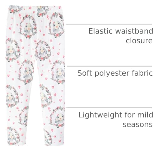 Image of Mud Kingdom Little Big Girls Leggings Cute Printing Polyester Stretchy Fashion Spring Summer