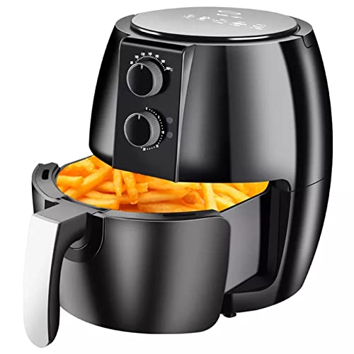 HTYQ 4.5L Multifunktions Intelligent LCD Airfryer, Smart Touch Electric Pizza Pommes Frites Fritteuse Ofen, Ölfreie…