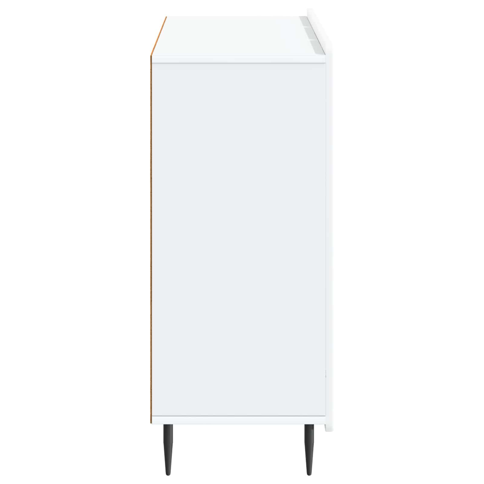 Credenza bianca 89 x 34,5 x 82 cm in legno con 3 ante