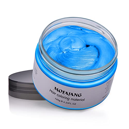 Cera Temporal Para Teñir el Cabello, Arcilla con Fórmula Vegetal Fácil de Lavar Para Hombres y...