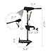 Cloud Mountain Trolling Motor Electric Outboard Brushed for Fishing Boats Saltwater Transom Mounted with Adjustable Handle, 86 LBs Thrust 24V 30