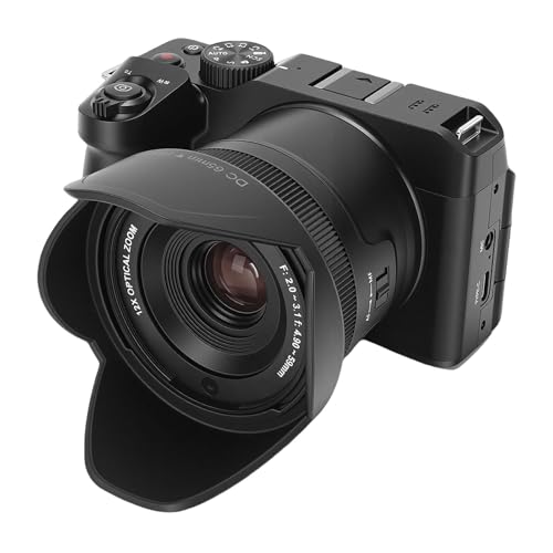 Appareil photo numérique 5K 72MP PUSOKEI avec écran rabattable de 2.8 pouces