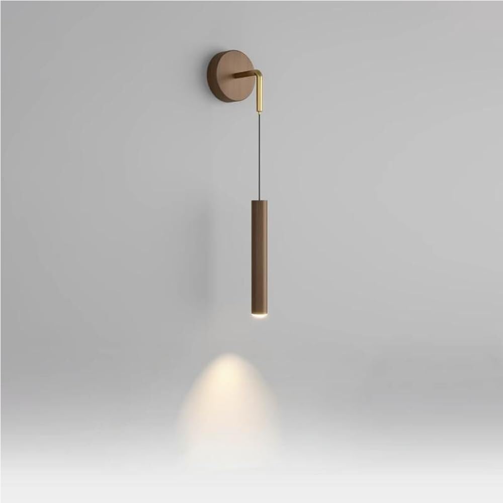 LYOUAE Modern LED Bedside Wall Sconce Adjustable Industrial Wall Mounted Lamp Indoor Hardwired Bedroom Hang Wall Lighting for Bedroom Living Room Hallway(Warm Light)