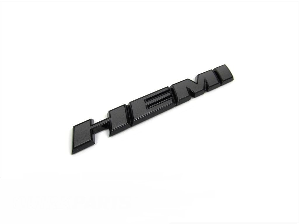 New Oem Mopar 15-16 Dodge Challenger Gray Black Hemi Fender Emblem Badge Nameplate 68292587AB