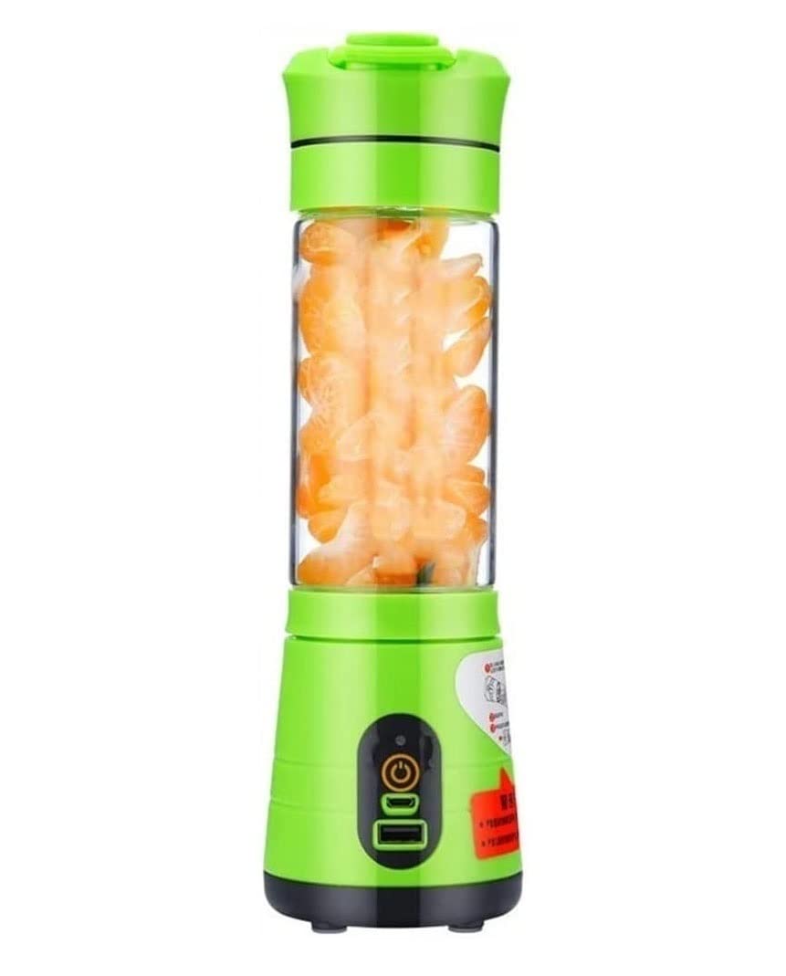Przenośny blender do koktajli i smoothie, blender o rozmiarze osobistym z możliwością ładowania przez USB, mini przenośny blender do podróży, sportu, kuchni i siłowni (kolor: różowy) (zielony)