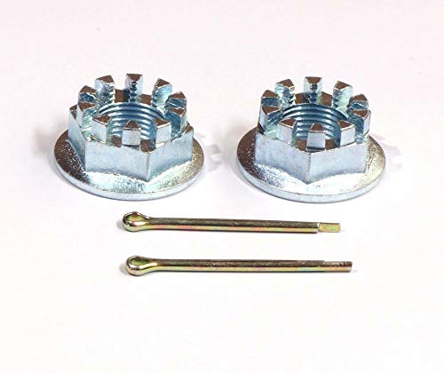 SET OF 2 REAR AXLE CASTLE NUTS & PINS FITS FOR HONDA TRX400EX