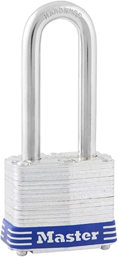 Vista 13 de Master Lock 3TRILF- Candado de acero laminado con llave, paquete de 3, 3 piezas