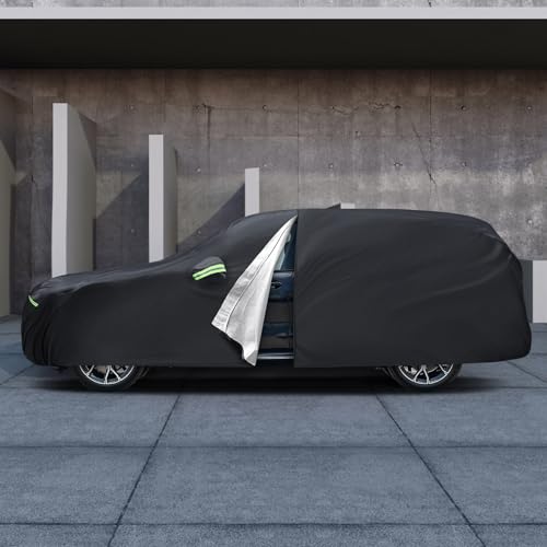 Image of Car Cover Fit for Honda CRV 1997-2025, Toyota RAV4 2006-2025, Migaven Waterproof Full Exterior Cover Sun Rain Protection with Door Zipper and Cotton Lining