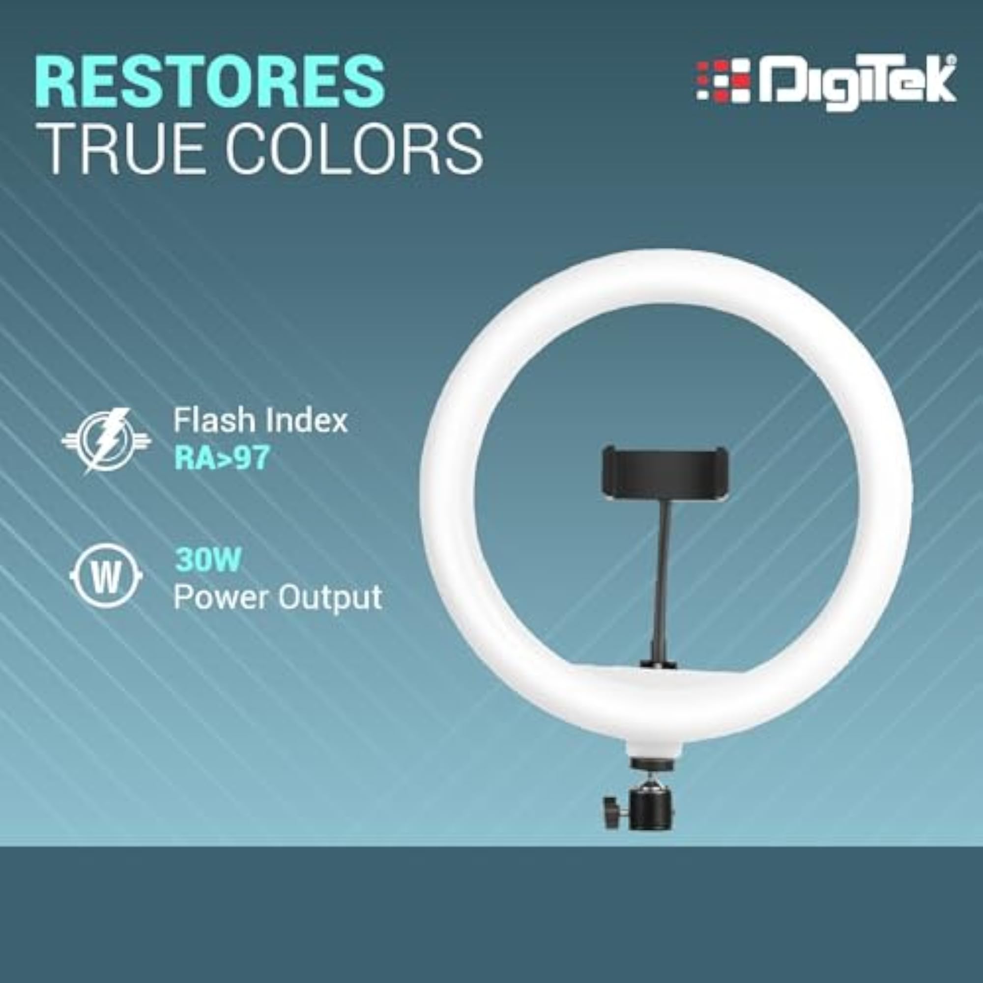LED Ring Light with 5ft Stand & Smartphone Mount