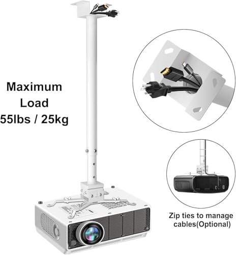Soporte de techo para proyector ajustable largo 2-Be-Best 78.7-150cm 3