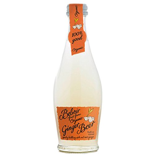 Belvoir Fruit Farms Organic Ginger Beer, All Natural Fruit Juice, Cocktail Mixer, 8.4 Fl Oz (24 Glass Bottles) #TOP5