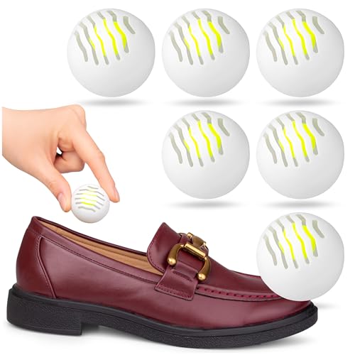 Sulpo - Bolas aromáticas para zapatos para mujeres y hombres, desodorante para zapatos, neutralizador de olores y sudor, para todo tipo de zapatos, paquete de 6
