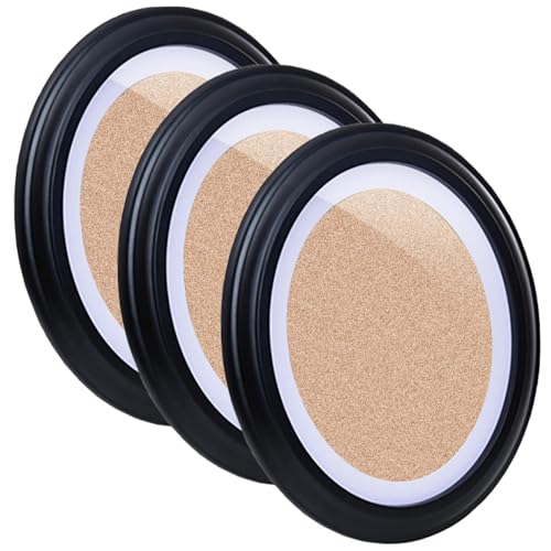 NASSMOSSE Frame di Foto Ovale da 3 PCS, Cornice per Foto a Parete Ovale Vintage, cornici per Immagini Decorative sospese con Cartone per la Parete e Il Desktop per la casa