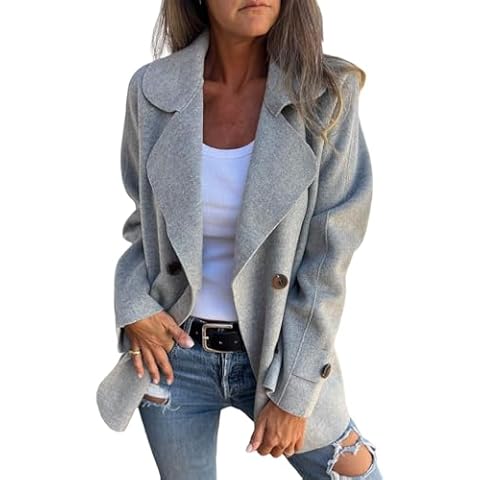 Manteau Femme shownicer B Gris L Cover