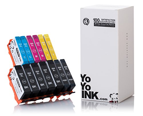 YoYoink Remanufactured Ink Cartridge Replacement for HP 564 564XL (5 Black, 2 Photo Black, 2 Cyan, 2 Magenta, 2 Yellow; 13 Pack)