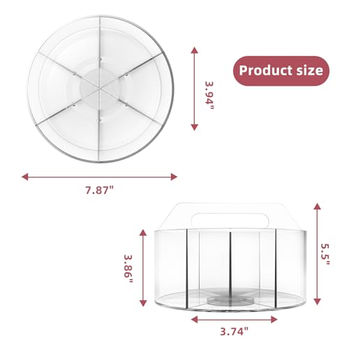 Absonic ACRYLIC PEN HOLDER Pencil Organizer, 360-Degree Rotating Pencil Holder, Crayon Organizers For Kids Marker Holder Caddy Art Supply Organizer thumb #7