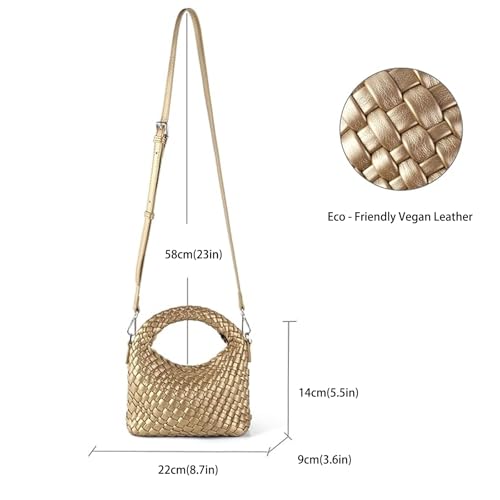 Women's Woven Bags Collection, Crossbody bags with Compact handbags,Detachable-strap purses,Stylish totes4