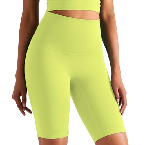 JTSONN Pantalon Corto Deporte Mujer de Cintura Alta Mallas Cortas Elásticas Leggins Short Deportivo de Yoga Pantalones Cortos Verano Mallas Ciclista para Gym Running Correr