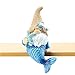 Leekung Mermaid Garden gnome Statue Outdoor Decor,Mermaid gnome Figurine for Outside Indoor Patio Lawn Yard Porch Shelf Bookshelf Edge Table windowsill Decoration,Beach Ocean Sculpture