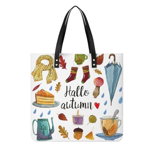 Sac shopping automne femmes grand cabas de transport à bandoulière
