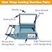 EQCOTWEA Sealing Machine L-type Shrink Heat Wrap Sealing Machine 110V 1000W Manual L-Bar Sealer Cutter Packing Machine Adjustable 0-3s Setting Time for Households Retail Industrial