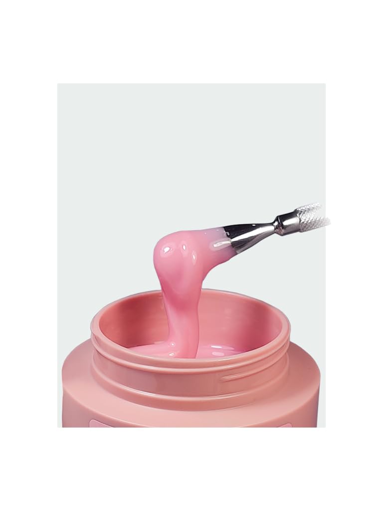 Fiber Ice Pink gel unghie costruttore in fibra di gomma autolivellante rosa 100 ml