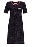Länge ca. 100 cm Ringella Damen *Nachthemd mit Knopfleiste Dark Navy 44 2211005,Dark Navy, 44
