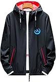 Poetic Walk Fate Grand Order FGO cosplay Zero Thin Sports Light Jacket Hoodie Windbreaker (Small, Black)