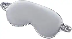 Máscara De Olho/Tapa-Olho Confortável E Respirável Para Dormir - 3D, Seda Dupla Face, Multicolorido(Cetim Simples Cinza)