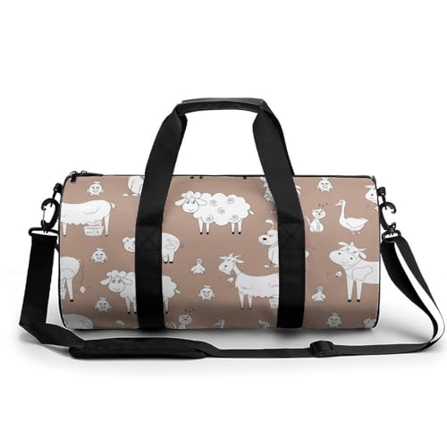 Sac de gym animaux de ferme 45cm : résolvez le manque de place en voyage