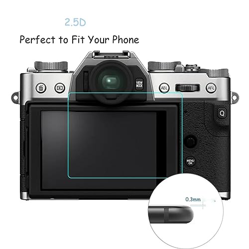 YSJJZRL 2 Pcs 9H 2.5D Anti-Scratch Tempered Glass Camera LCD Screen Protector Film For Fuji X-S20/XT4/XPR03/X100V etc (For Fuji XT4)