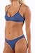 Athletic Criss Cross Surf Bikini Top with Adjustable Straps - Bathing Suit for Beach & Pool