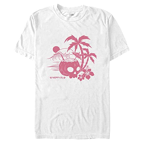 T-shirt Neff Skull Beach blanc pour vos journées décontractées