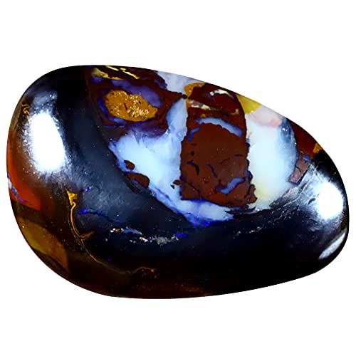 Pierre précieuse opale boulder d'Australie multicolore de 17.95 carats pour collectionneur