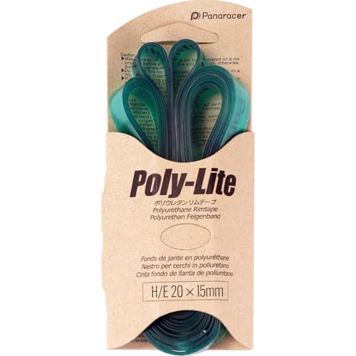 Cinta para llanta Panaracer PL2015HE Polylite para bicicleta urbana, diámetro 20 pulgadas, ancho 15 mm, pack de 2 unidades miniatura 1