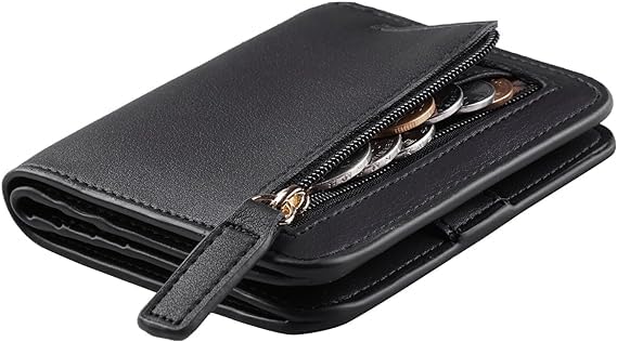 Wallet Women Rfid Blocking Small Compact Bifold Luxury Leather Pocket Wallet Ladies Mini Purse with ID Window