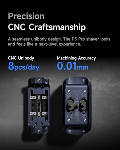Image of Laifen P3 Pro 3-Blade Electric Shaver Set - Includes P3 Pro Shaver, Travel Pod & Non-Slip Pad, Dual Linear Motors 12,000 Cuts /Min, 100-Min Runtime, IPX7 Waterproof (Royal Blue)