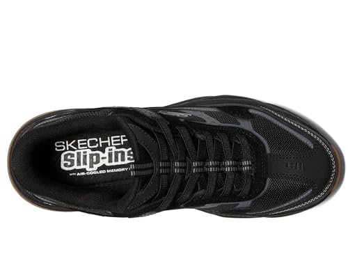 Skechers Men's Vigor at Hands Free Slip-in Sneaker,Black/Black,6.5