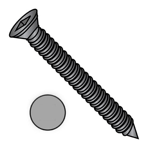 Generic 6-18X1 Square Drive Trim Head Drywall Screw Fine Thread Black Phosphate - ECS-0616YQFT