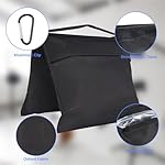 Rindion 2 Pack Sand Bags, Black Sand Bags for Weight, Heavy Duty Sandbags for Umbrella Base, Photography Video Equipment, Light Tripod, Fishing Chair, Sports, Backdrop Stand, Camping, Tent - Image 3