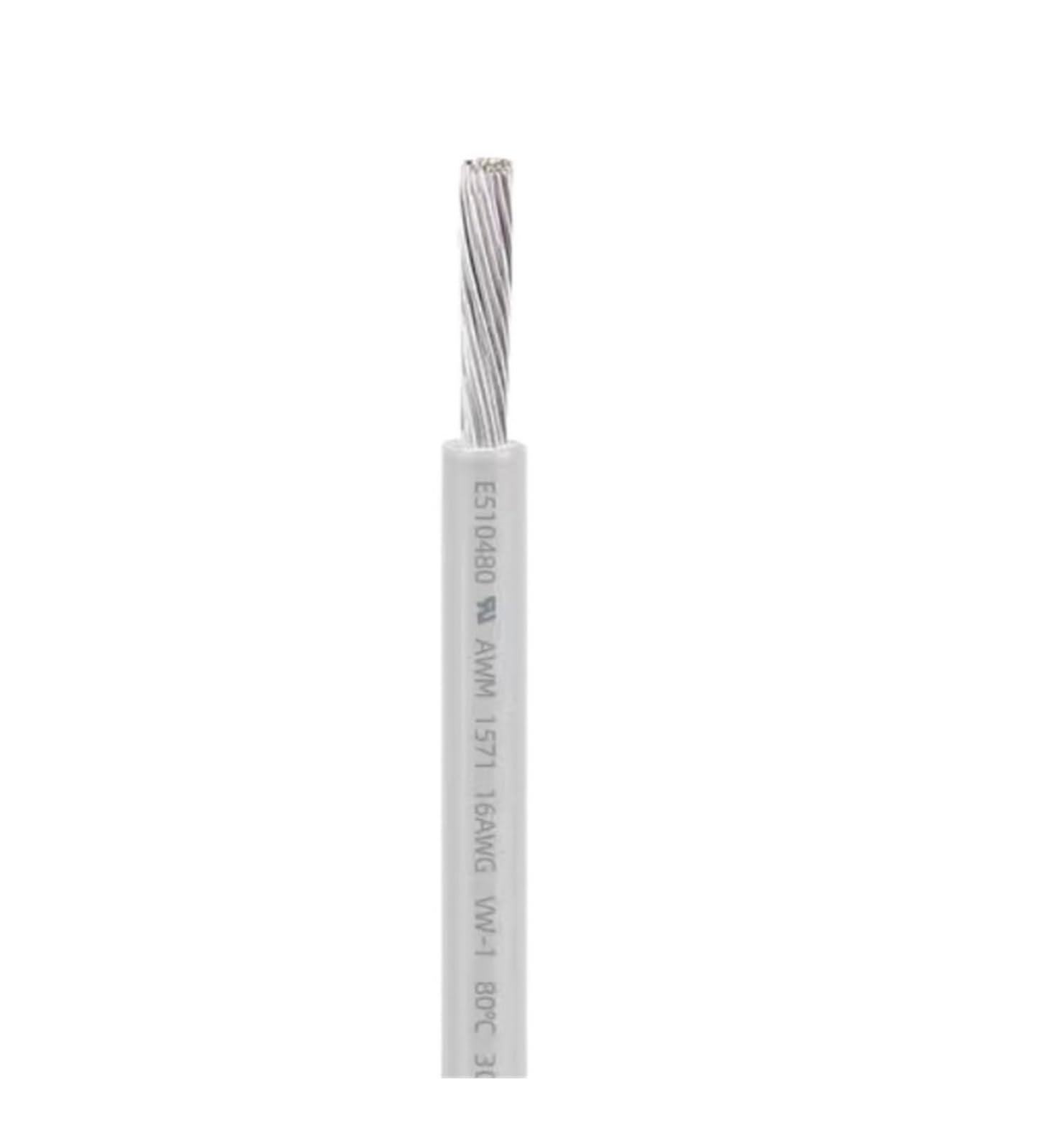 Cable Electrónico UL1571 De 5/10/50/100/200/500M, Flexible 32 AWG, Línea Ambiental Cobre Estañado Aislado con PVC(Szary,100m 32AWG)