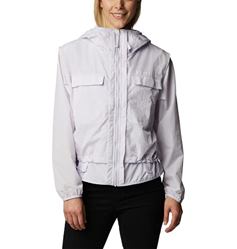Columbia Intercâmbio de vento feminino Spring Canyon, roxo tingido, médio