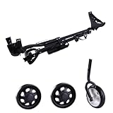 IVhomeshop Folding Golf Push Pull Cart, 3 Wheels Lightweight Golf Trolley with Cup Holder Golf Pull Cart for Golf Clubs and Golf Bag high load capacity - Image 8