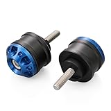 デイトナ(Daytona) バーエンド バイク ヤマハ(M6)用 ミドルウェイト アルミビレット ファインカット ブルー 49230