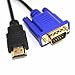 MaxLLTo 1080P 6FT HDMI Male to 15Pin VGA Male Video Cable Cord for HDTV HD DVD