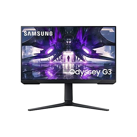 SAMSUNG 24" Odyssey G32A FHD 1ms 165Hz Gaming Monitor with Eye Saver Mode, Free-Sync Premium, Height Adjustable Screen for Gamer Comfort, VESA Mount Capability (LS24AG320NNXZA)