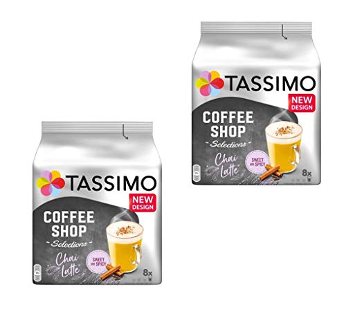 Lot de 2 boites Tassimo Chai Latte T-Discs (16 capsules en tout) chai the latte …